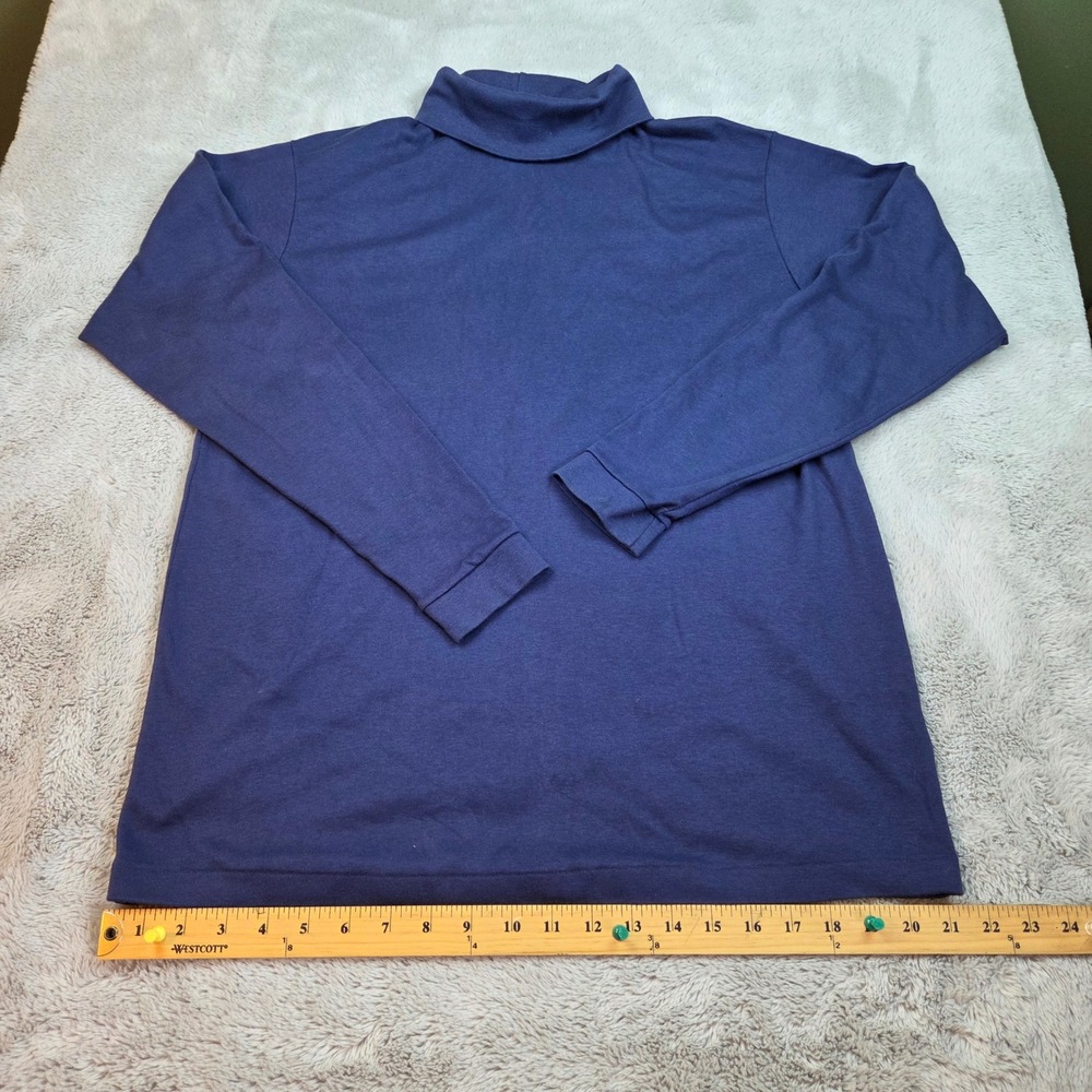 VTG L.L.‎ Bean Turtleneck Sweater Womens XL Tall Cotton Long Sleeve Made in USA
